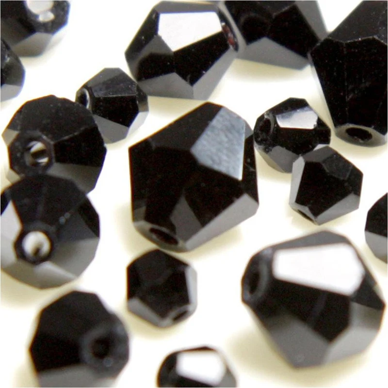 Perles cristal cz bicones quartz de Bohême 4 mm (120 pcs)