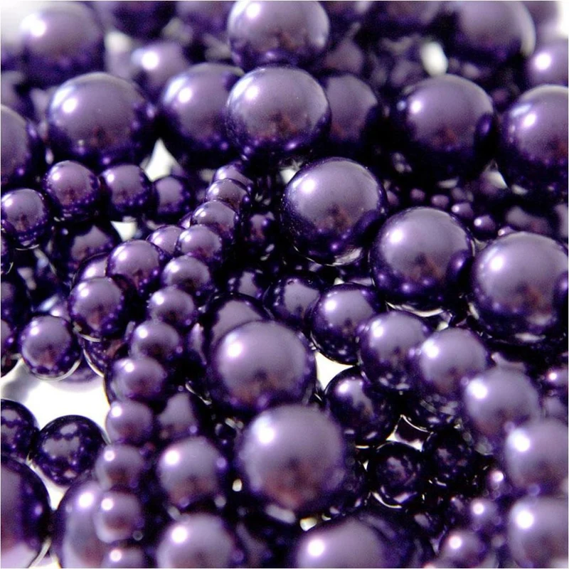 Perles nacrées 8 mm en verre de Bohême couleurs vives lot de 20