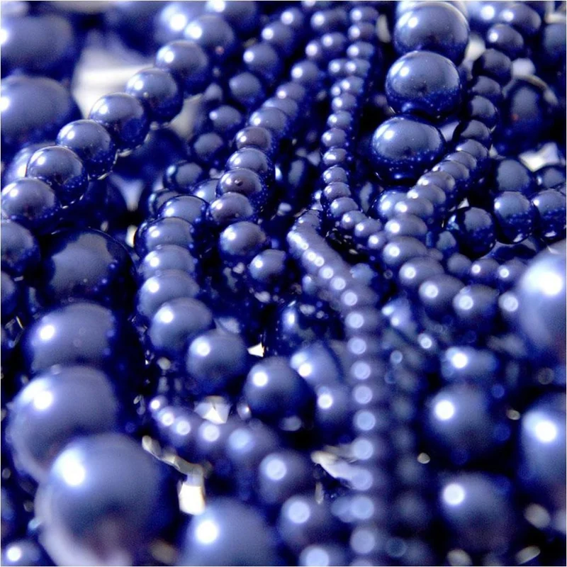Perles nacrées 6 mm en verre de Bohême couleurs vives lot de 50
