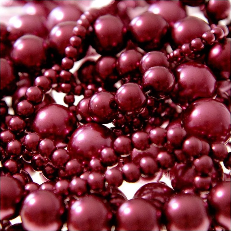 Perles nacrées 6 mm en verre de Bohême couleurs vives lot de 50
