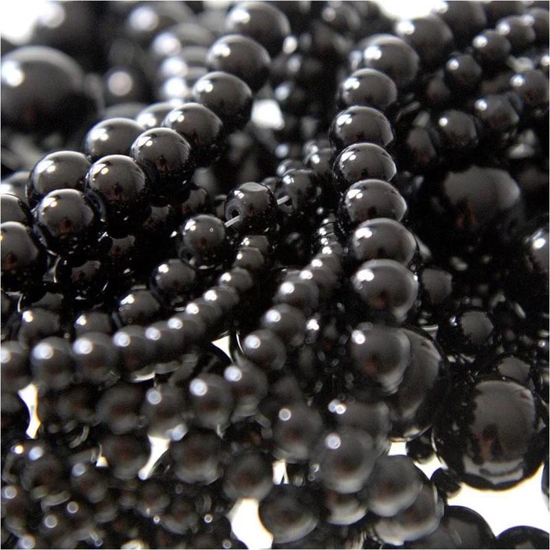 Perles nacrées 6 mm en verre de Bohême couleurs vives lot de 50