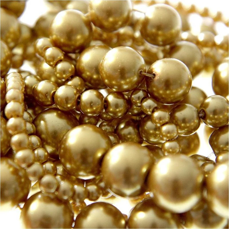 Perles nacrées 6 mm en verre de Bohême couleurs vives lot de 50