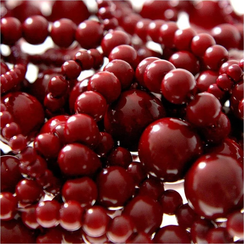 Perles nacrées 6 mm en verre de Bohême couleurs vives lot de 50