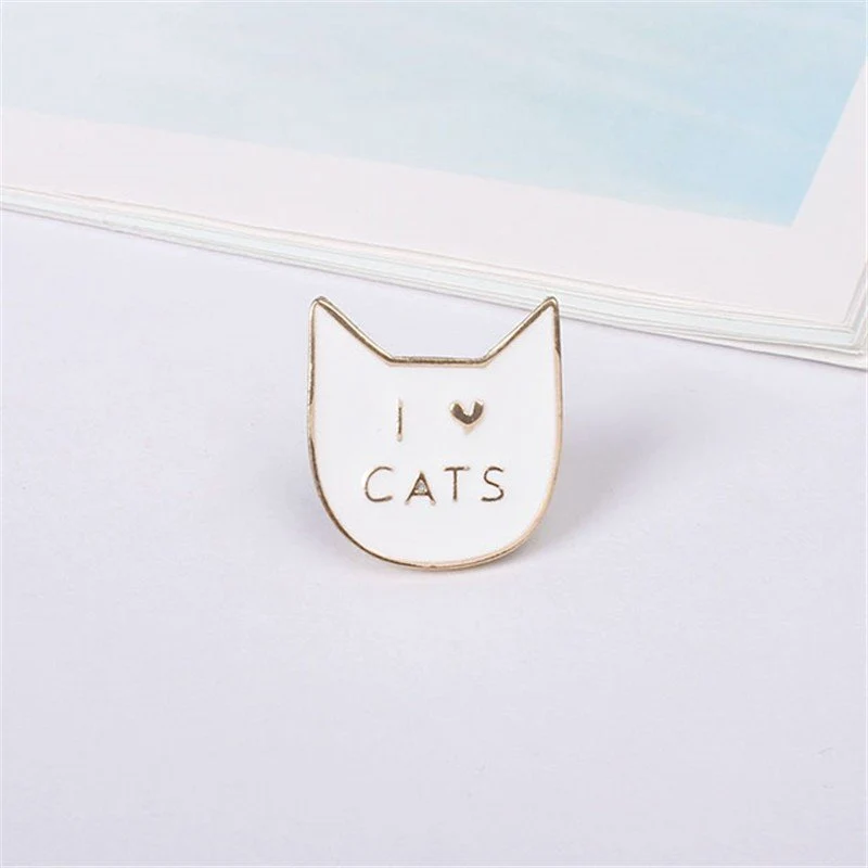 Pins " I LOVE CATS" _ ♣
