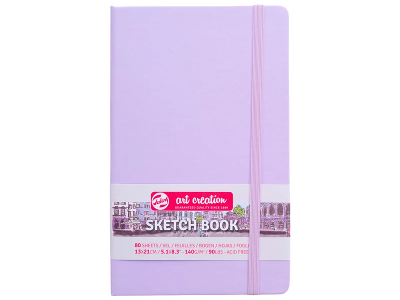 Carnet de Croquis Violet pastel 9 x 14 cm - Talens Art Creation