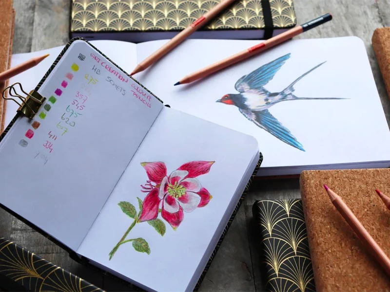 Cahier de Croquis Menthe fraîche 13 x 21 cm - Talens Art Creation