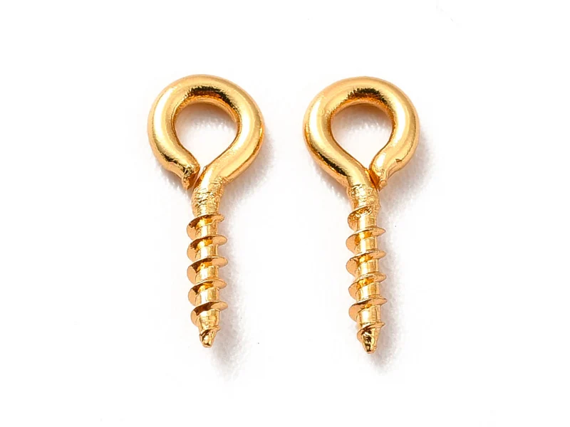 20 Pitons à œillet dorés 18K pour bijoux DIY