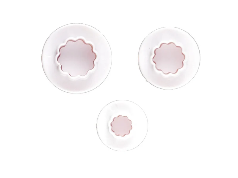 Lot de 3 Emporte pièces pour pâte polymère et modelage - Formes Fleurs