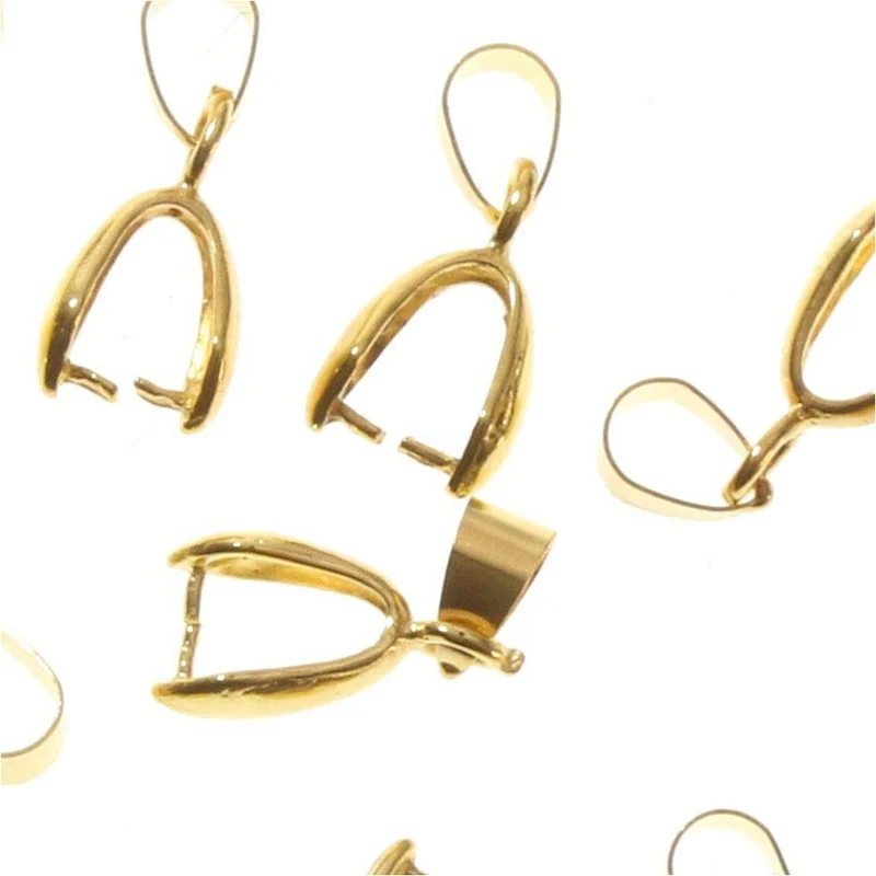 Bélière attache pendentif 13x4 mm ( 10 Pièces )
