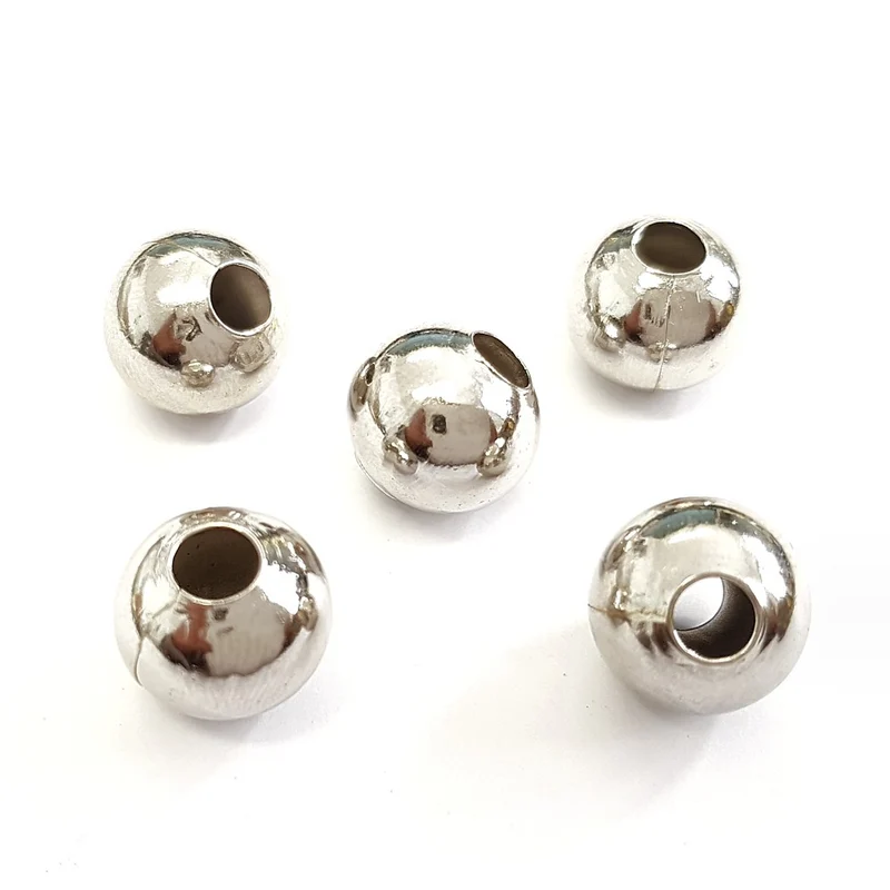 Perles metal boules creuses 12 mm