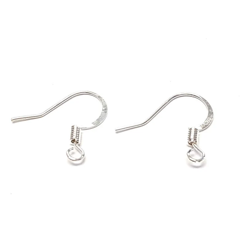 Crochets boucle d'oreille 15 mm avec ressort (20 pièces)
