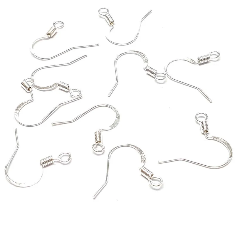 Crochets boucle d'oreille 15 mm avec ressort (20 pièces)