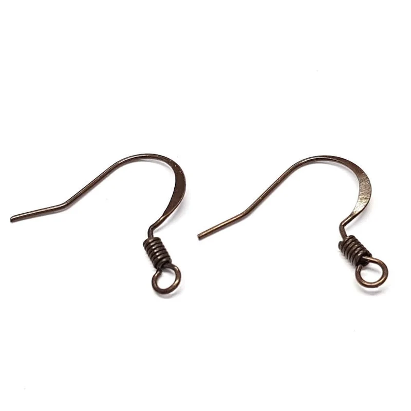 Crochets boucle d'oreille 15 mm avec ressort (20 pièces)