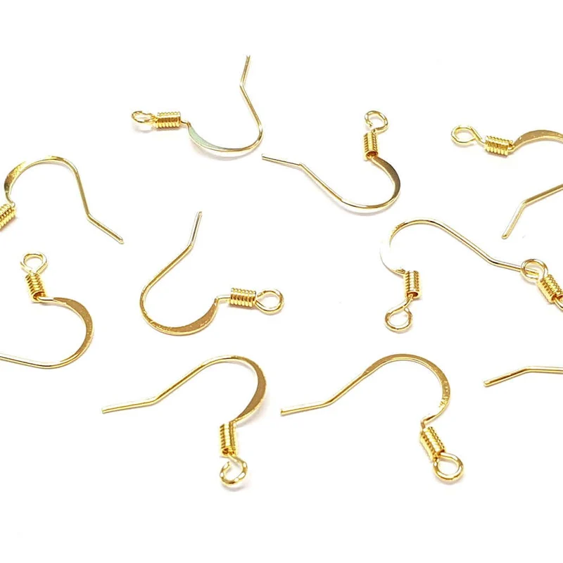 Crochets boucle d'oreille 15 mm avec ressort (20 pièces)