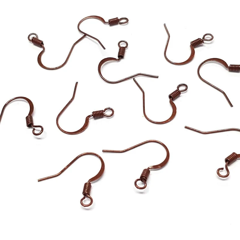 Crochets boucle d'oreille 15 mm avec ressort (20 pièces)