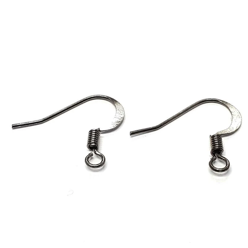 Crochets boucle d'oreille 15 mm avec ressort (20 pièces)