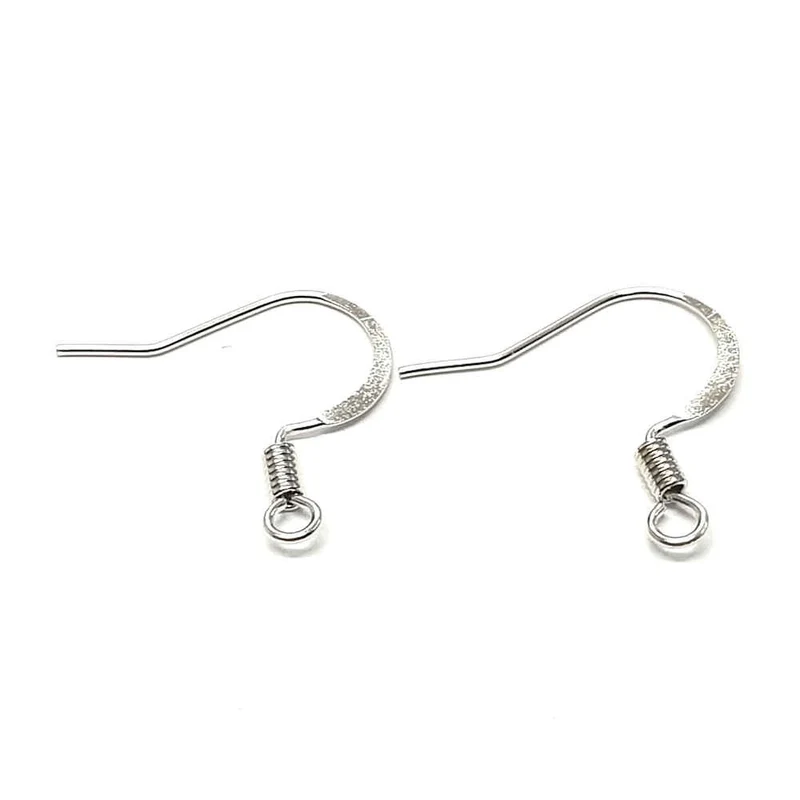 Crochets boucle d'oreille 15 mm avec ressort (20 pièces)