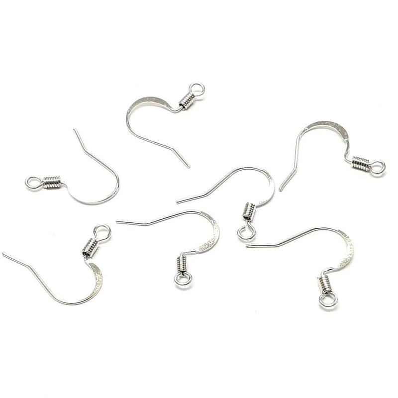 Crochets boucle d'oreille 15 mm avec ressort (20 pièces)