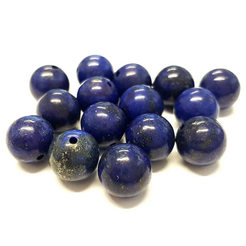 Perles rondes pierre gemme naturelle lapis-lazuli