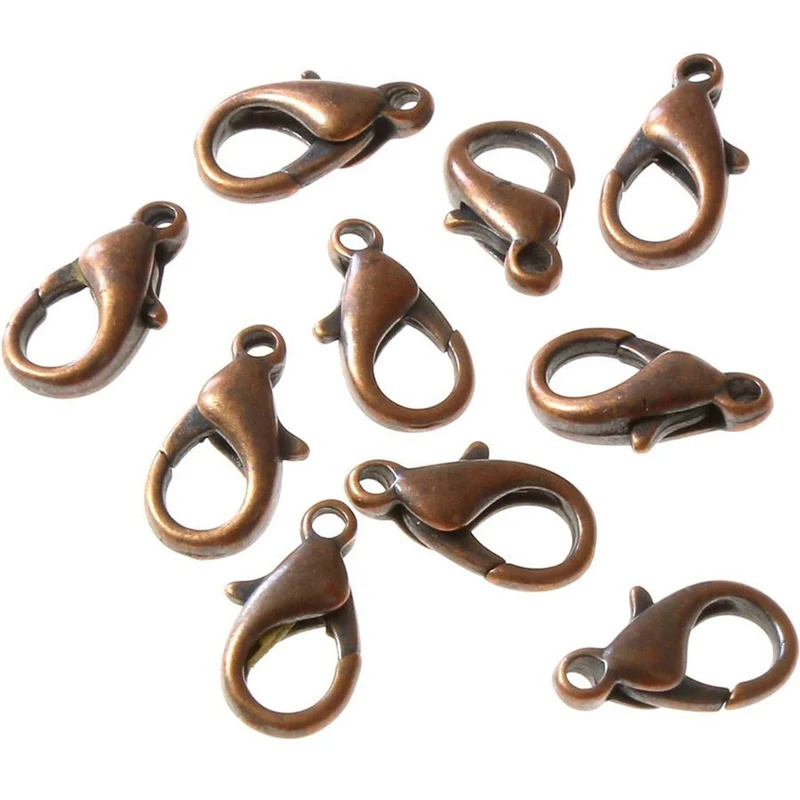 Fermoirs mousquetons 12 mm ( 10 Pièces )