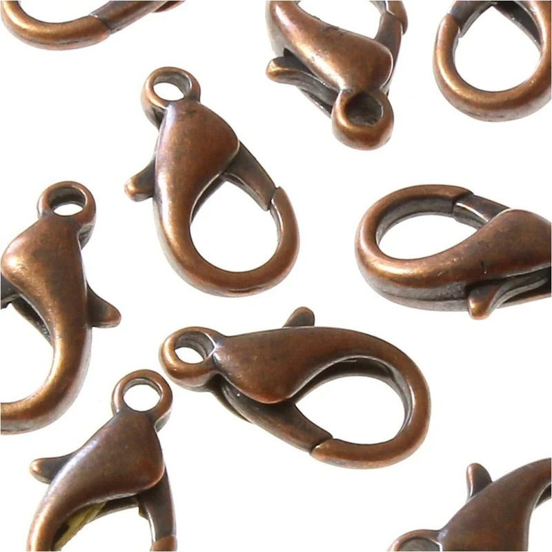 Fermoirs mousquetons 10 mm ( 10 Pièces )