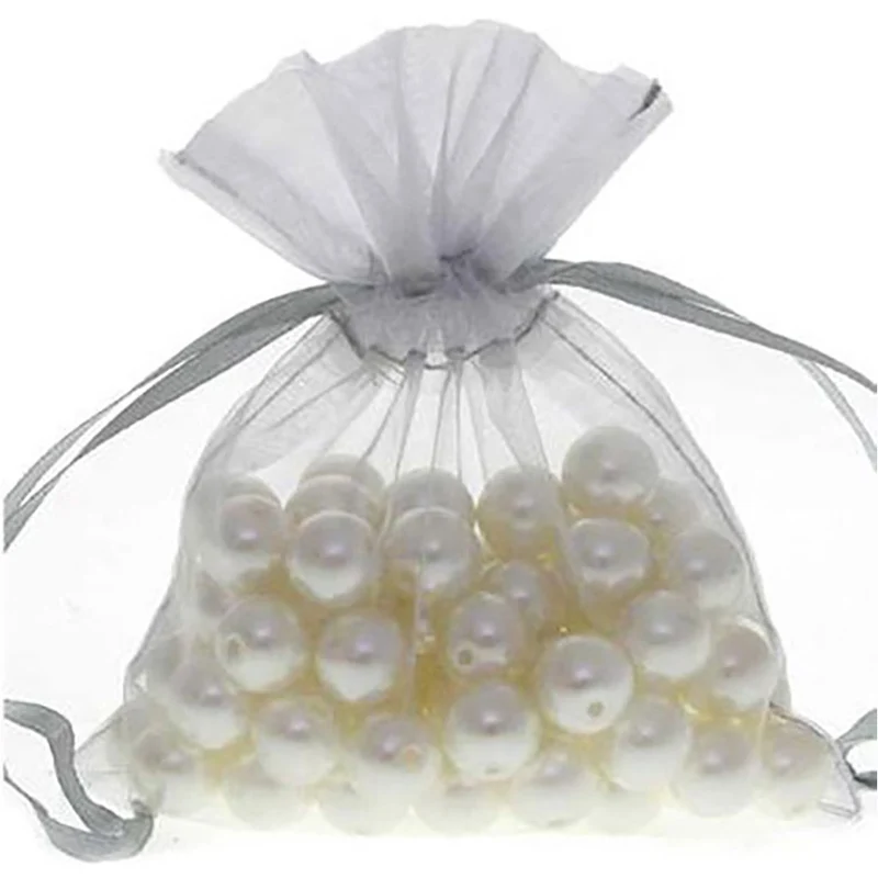 Sachets organza 13 x 17 cm pour bijoux ou dragées lot de 50