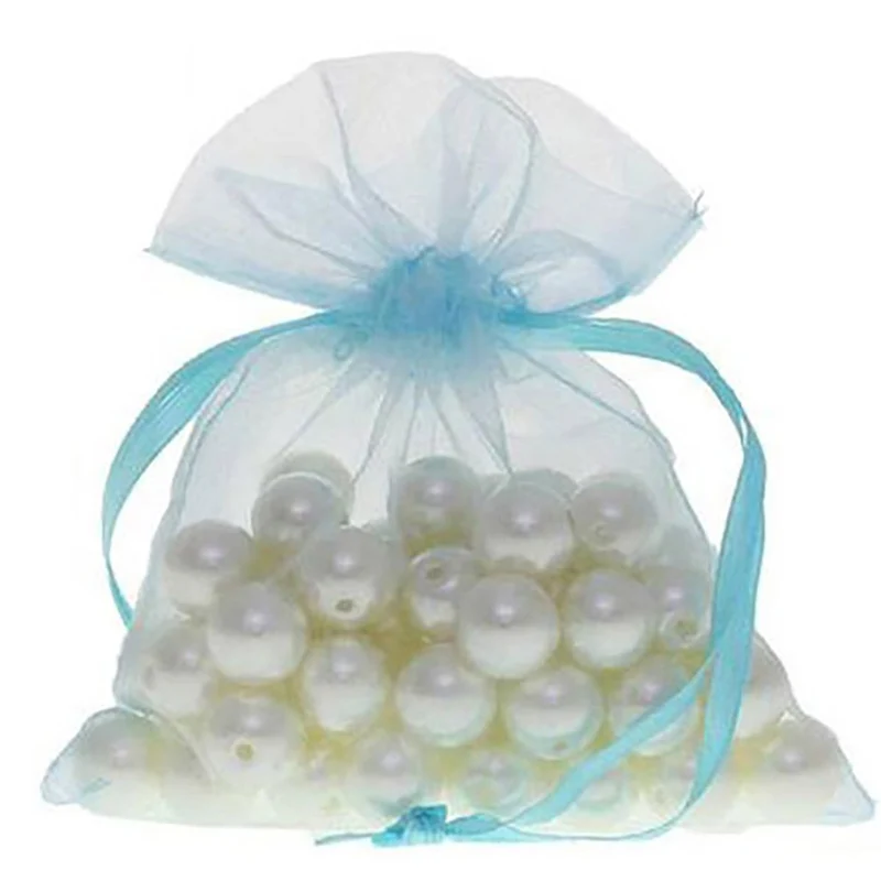 Sachets organza 10 x 12 cm pour bijoux ou dragées lot de 50
