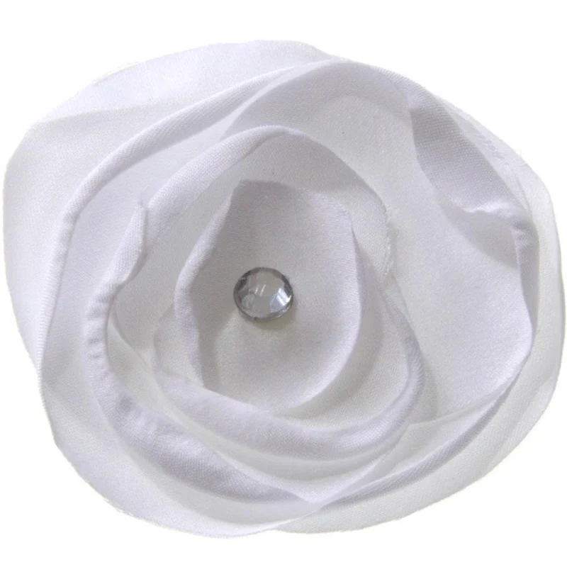 Fleur en tissu création bijoux et accessoires (5 pièces)