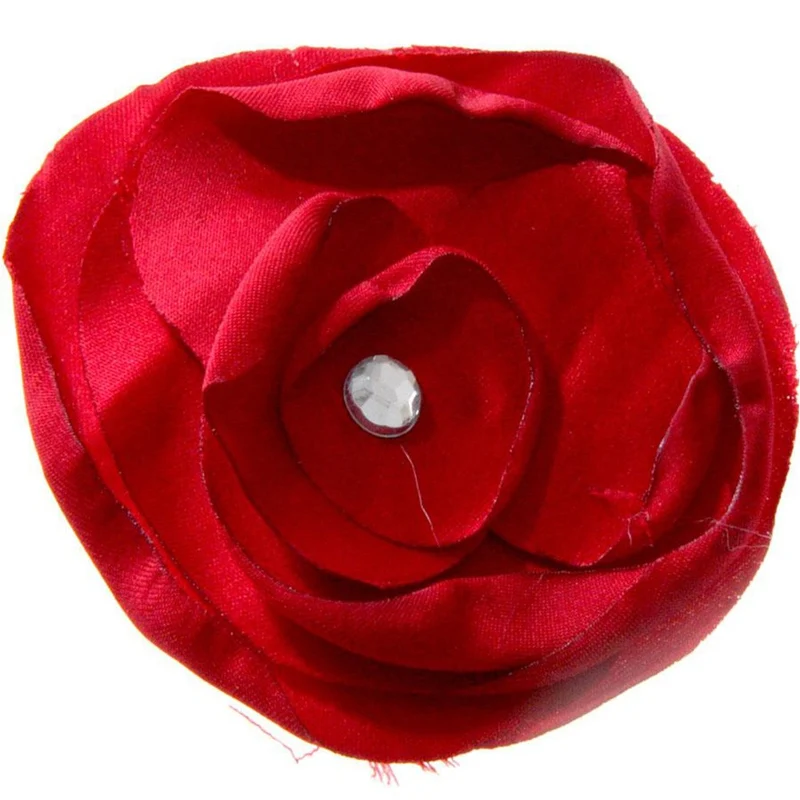 Fleur en tissu création bijoux et accessoires (5 pièces)