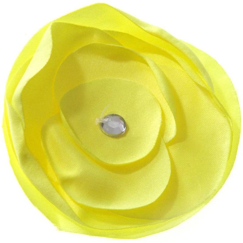 Fleur en tissu création bijoux et accessoires (5 pièces)