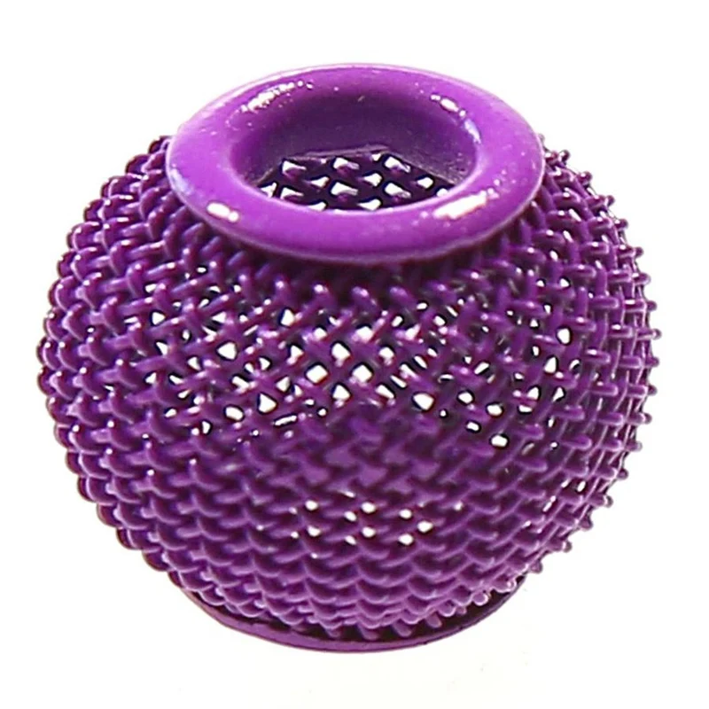 Perles metal tressé boules treillis 12 mm (5 pièces)