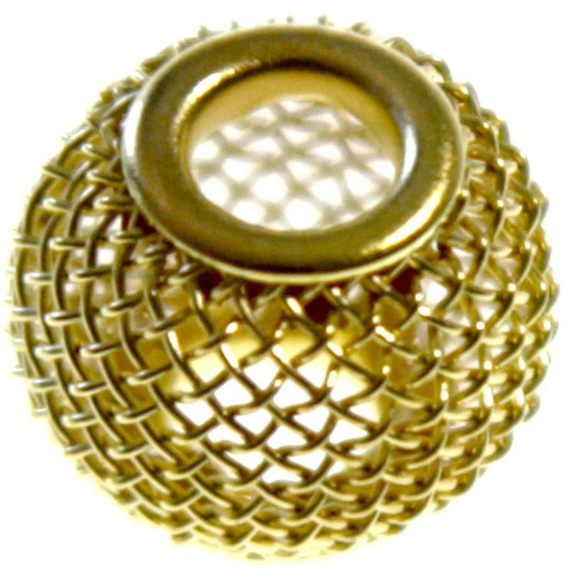 Perles metal tressé boules treillis 12 mm (5 pièces)