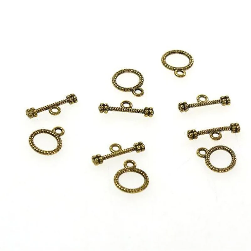 Fermoir t toggle Vignes en alliage 10 mm (10 pièces)