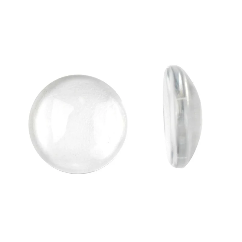 Kit connecteur Flower 34 x 28 mm avec cabochon verre (5 kits)