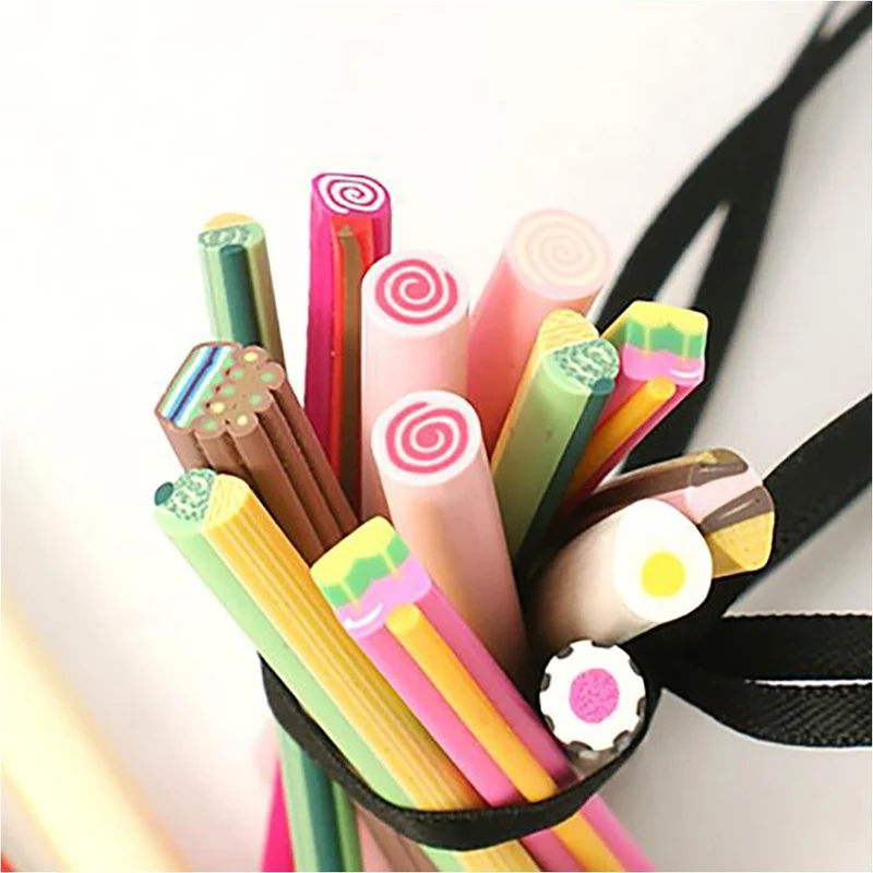 Canes pâte polymère Gourmandises pour ongles et bijoux (10 pièces)