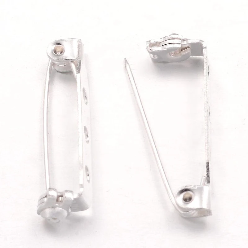 Broche épingle sécurité création bijoux 27mm ( 10 Pièces )