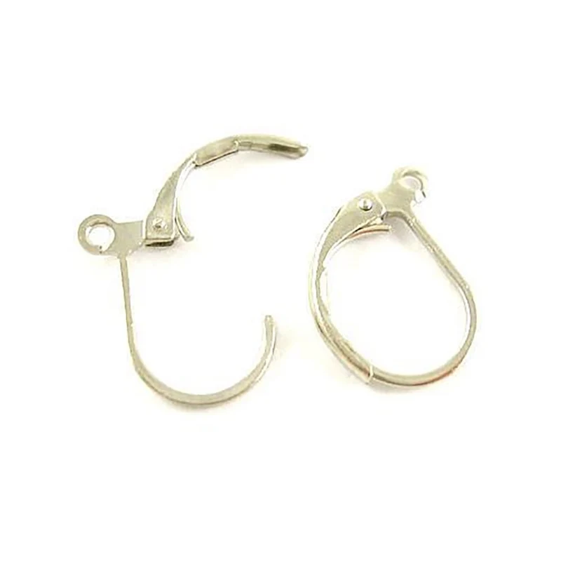 Support boucles d'oreilles dormeuses 15 x 10 mm (10 pièces)