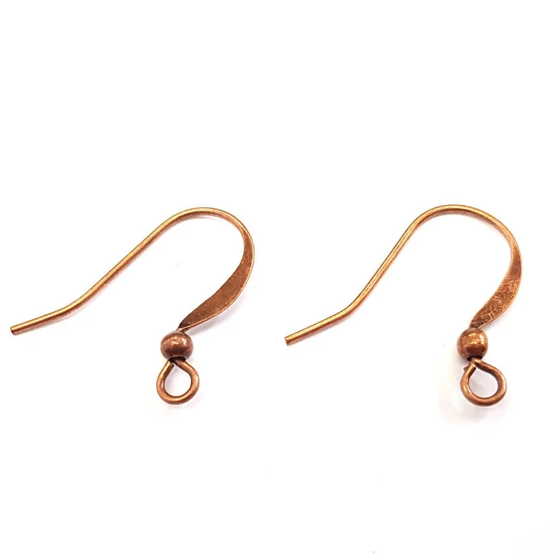 Crochets boucle d'oreille 15 mm avec boule (20 pièces)