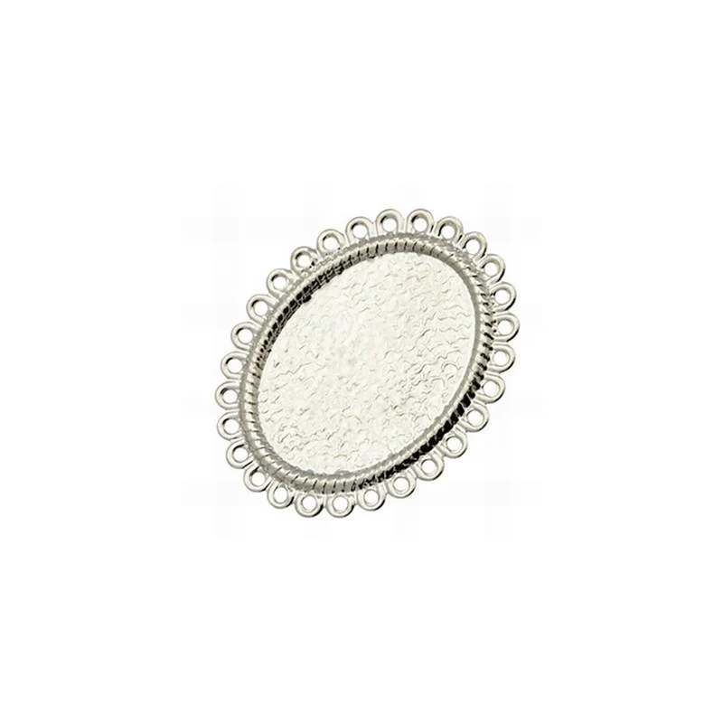 Support cabochon bague Carensa plateau 34 x 28 mm (1 pièce)