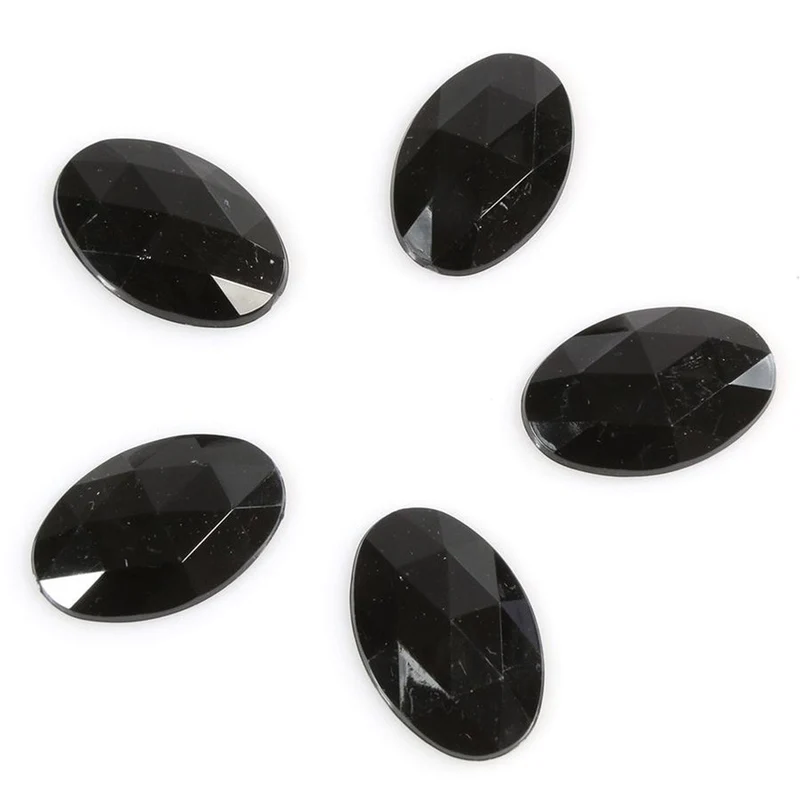 Cabochon strass acrylique ovale 30 x 20 mm (5 pièces)