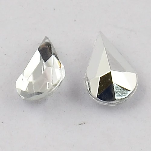Strass bijoux acrylique Goutte 5 x 3 mm (50 pièces)