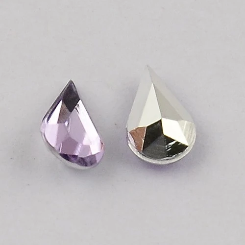 Strass bijoux acrylique Goutte 5 x 3 mm (50 pièces)