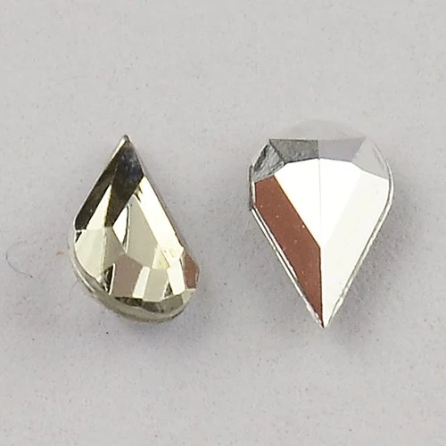 Strass bijoux acrylique Goutte 5 x 3 mm (50 pièces)