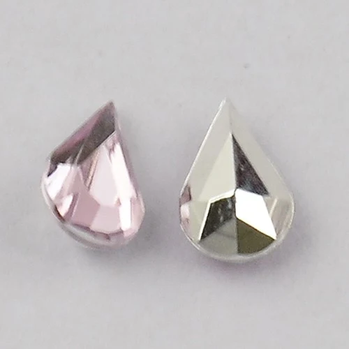Strass bijoux acrylique Goutte 5 x 3 mm (50 pièces)