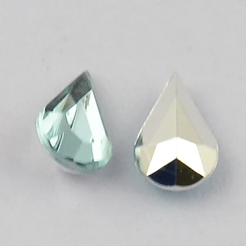Strass bijoux acrylique Goutte 5 x 3 mm (50 pièces)