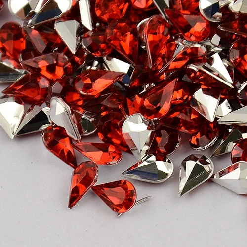 Strass bijoux acrylique Goutte 5 x 3 mm (50 pièces)