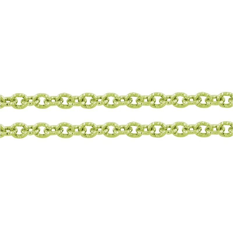 Chaine bijoux à mailles forçat 7 x 6 mm (1 mètre)