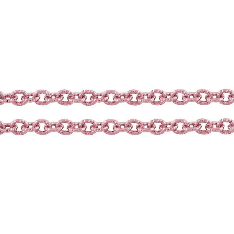 Chaine bijoux à mailles forçat 7 x 6 mm (1 mètre)