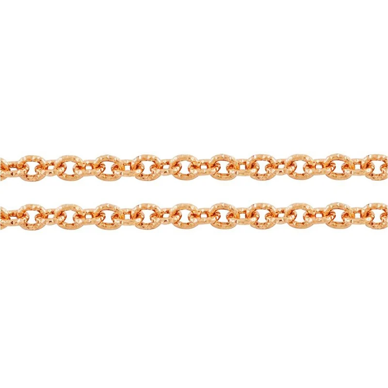 Chaine bijoux à mailles forçat 7 x 6 mm (1 mètre)