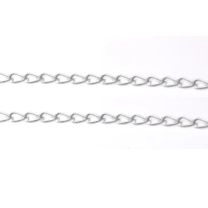 Chaine à mailles cheval 9 x 5 mm (1 mètre)